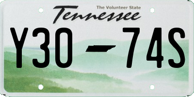 TN license plate Y3074S