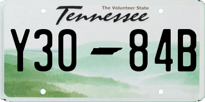 TN license plate Y3084B