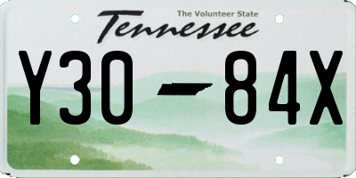 TN license plate Y3084X