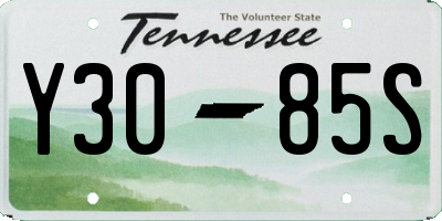 TN license plate Y3085S