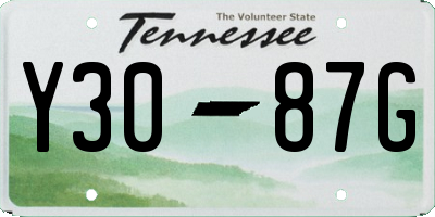 TN license plate Y3087G