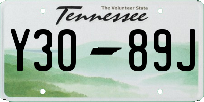 TN license plate Y3089J