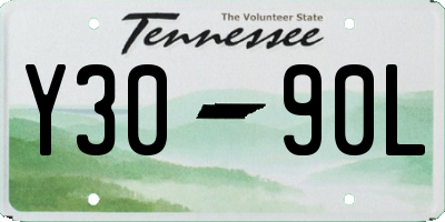 TN license plate Y3090L