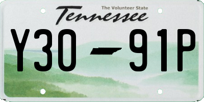 TN license plate Y3091P