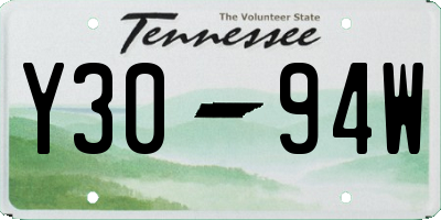 TN license plate Y3094W