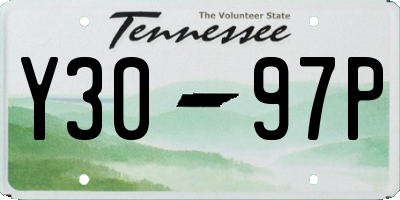 TN license plate Y3097P