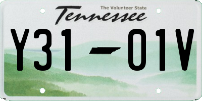 TN license plate Y3101V