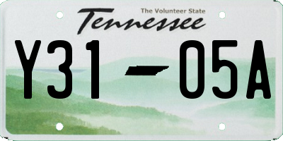 TN license plate Y3105A