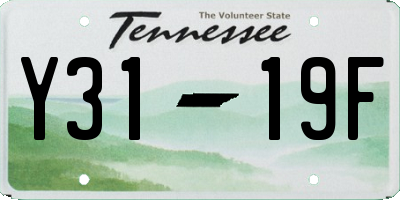 TN license plate Y3119F