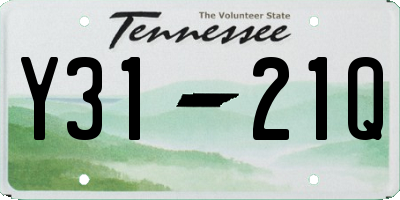 TN license plate Y3121Q