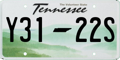 TN license plate Y3122S