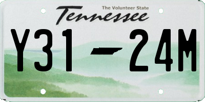 TN license plate Y3124M