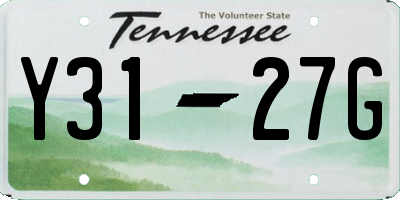 TN license plate Y3127G