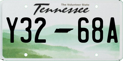 TN license plate Y3268A