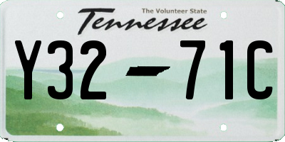 TN license plate Y3271C