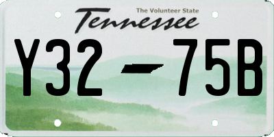 TN license plate Y3275B