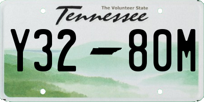 TN license plate Y3280M