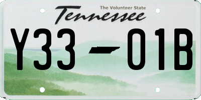 TN license plate Y3301B