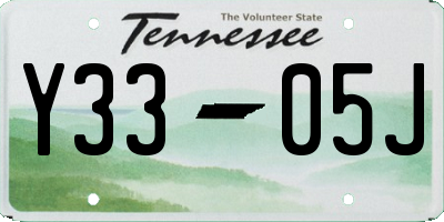 TN license plate Y3305J