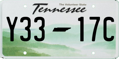 TN license plate Y3317C