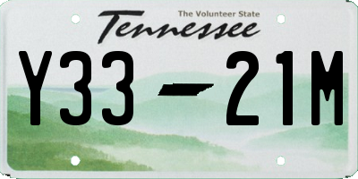 TN license plate Y3321M