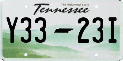 TN license plate Y3323I