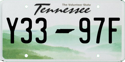 TN license plate Y3397F