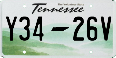 TN license plate Y3426V