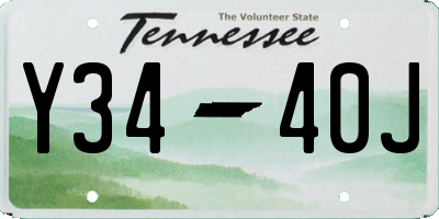 TN license plate Y3440J