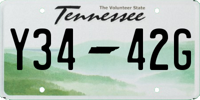 TN license plate Y3442G