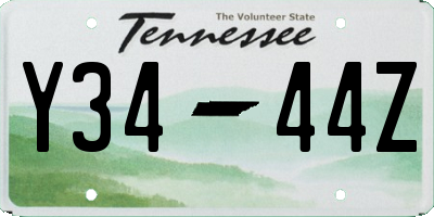 TN license plate Y3444Z