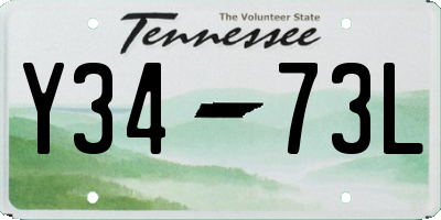 TN license plate Y3473L