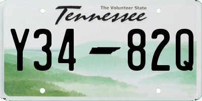 TN license plate Y3482Q