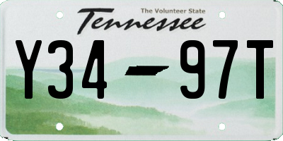 TN license plate Y3497T