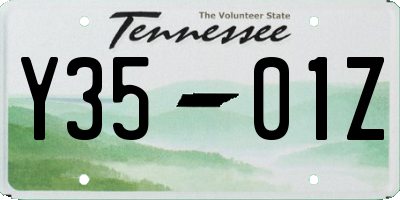 TN license plate Y3501Z