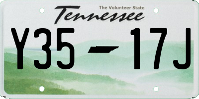 TN license plate Y3517J