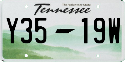 TN license plate Y3519W