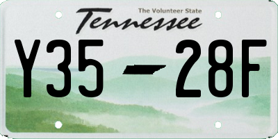TN license plate Y3528F