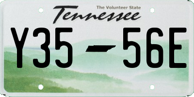 TN license plate Y3556E