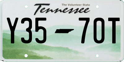 TN license plate Y3570T
