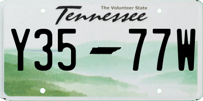 TN license plate Y3577W