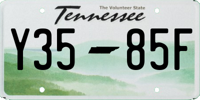 TN license plate Y3585F