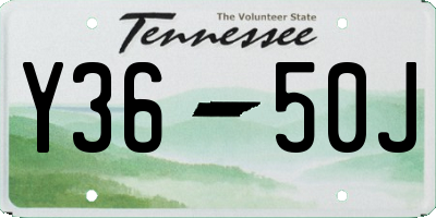 TN license plate Y3650J