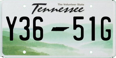 TN license plate Y3651G