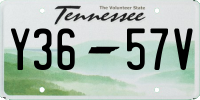 TN license plate Y3657V