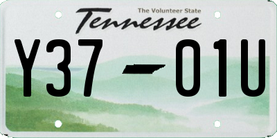TN license plate Y3701U