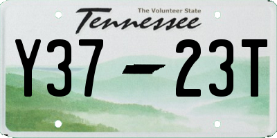 TN license plate Y3723T