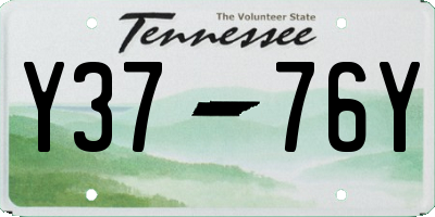 TN license plate Y3776Y