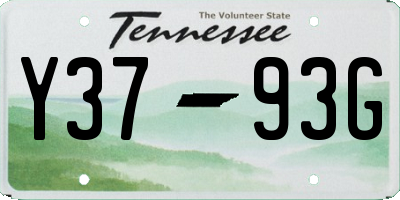 TN license plate Y3793G