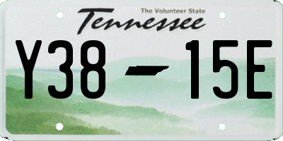 TN license plate Y3815E